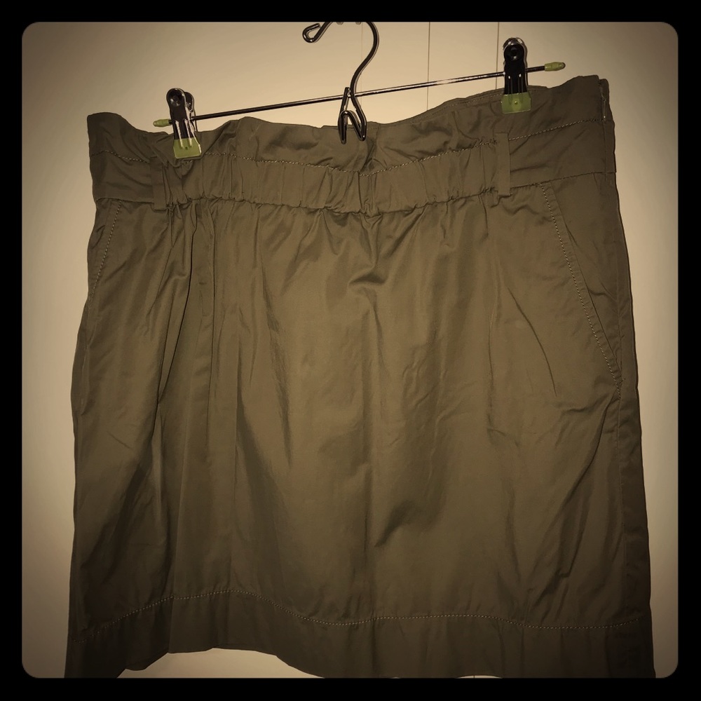 Olive Green Banana Republic City Skirt